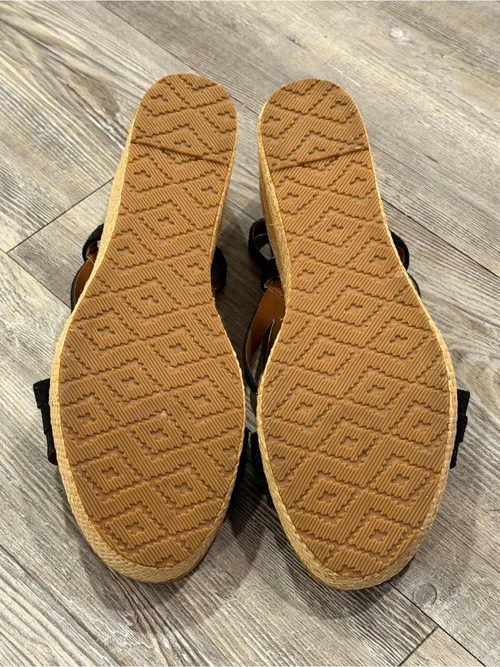 Zodiac Petra Strappy Leather Wedge Sandals Women’s Size 11M Espadrilles